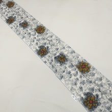 Load image into Gallery viewer, KK1090B3 Silk Kimono Fabric Vintage(1920-1950) Peony Meisen Off white 86.6x12.2in(220x31cm)
