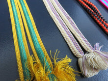 Load image into Gallery viewer, HM#13 Silk Vintage Haori Himo Flat Braid 5pcs Bundle Pack
