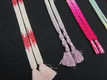 Load image into Gallery viewer, HM#95 Silk Haori Himo Flat Braid 5pcs Bundle Pack
