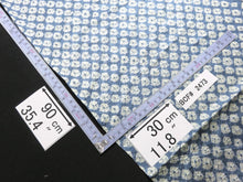 Load image into Gallery viewer, BCF#2473 Silk Kimono Fabric Vintage(1950-1980) Hand-stitched  Shibori    Light  Blue    90cm (35.4in)
