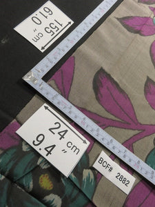 BCF#2882a40 Silk Kimono Fabric Meisen Purple 61.0x9.4in(155x24cm)