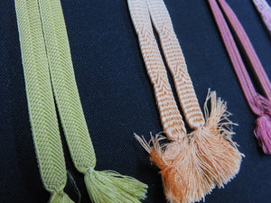 HM#143 Silk Haori Himo Flat Braid 5pcs Bundle Pack