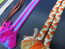Load image into Gallery viewer, HM#13 Silk Vintage Haori Himo Flat Braid 5pcs Bundle Pack
