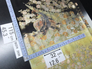 BCF#2936 Silk Tomesode Fabric Heian Princess 45.3x12.6in(115x32cm)