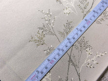 Load image into Gallery viewer, BCF#2492 Silk Kimono Fabric Vintage(1950-1980) Graceful Grasses Beige 90cm (35.4in)
