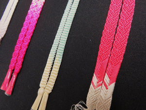 HM#95 Silk Haori Himo Flat Braid 5pcs Bundle Pack