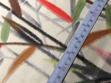 Load image into Gallery viewer, BCF#2866 Silk Kimono Fabric Vintage(1920-1950) Meisen Bamboo Tree Cream White 90cm (35.4in)
