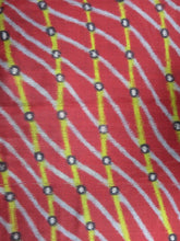 Load image into Gallery viewer, MKF#43 Silk Kimono Fabric Vintage(1920-1950) Meisen Red 39.4x12.2in(100x31cm)
