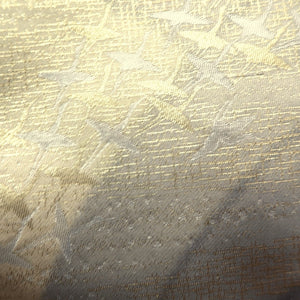 Fukuro Obi Gold Silver Crane Birds Silk BB239V4