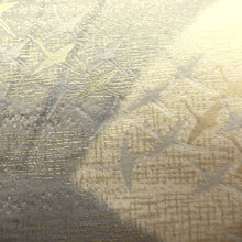 Load image into Gallery viewer, Fukuro Obi Gold Silver Crane Birds Silk BB239V4
