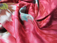 Load image into Gallery viewer, ACH#648a40 Silk Kimono Fabric Vintage Meisen 57.1x13.4in(145x34cm)

