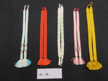 Load image into Gallery viewer, HM#96 Silk Haori Himo Flat Braid 5pcs Bundle Pack

