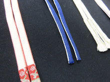 Load image into Gallery viewer, HM#125 Silk Haori Himo Flat Braid 5pcs Bundle Pack
