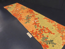 Load image into Gallery viewer, KK810A7 Silk Kimono Fabric Vintage(1920-1950) Branch Red 43.3x11.8in(110x30cm)
