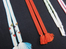 Load image into Gallery viewer, HM#96 Silk Haori Himo Flat Braid 5pcs Bundle Pack
