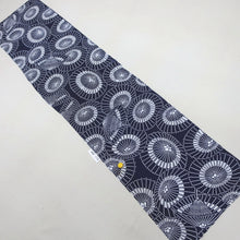 Load image into Gallery viewer, KK1115B3 Cotton Kimono Fabric Vintage(1950-1980) Bangasa Umbrella Navy 59.4x13.0in(151x33cm)
