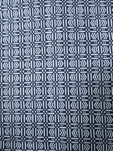 Cotton Bolt Fabric Vintage(1950-1980) Navy White 472.4x14.6in(1200x37cm) BB9047Y2