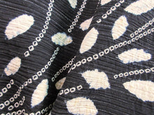 Load image into Gallery viewer, Haori Jacket Vintage(1950-1980) Black Spreading Leaves with Shibori #113
