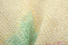 Load image into Gallery viewer, Haori Jacket Vintage(1950-1980) Pale Yellow Full Shibori Peony Silk #8832A5
