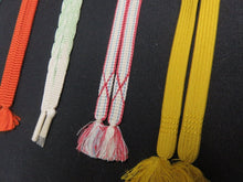 Load image into Gallery viewer, HM#96 Silk Haori Himo Flat Braid 5pcs Bundle Pack
