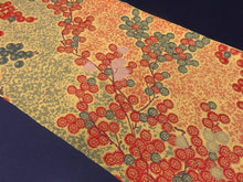 Load image into Gallery viewer, KK810A7 Silk Kimono Fabric Vintage(1920-1950) Branch Red 43.3x11.8in(110x30cm)
