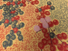 Load image into Gallery viewer, KK810A7 Silk Kimono Fabric Vintage(1920-1950) Branch Red 43.3x11.8in(110x30cm)
