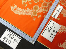 Load image into Gallery viewer, BCF#2812 Silk Kimono Fabric Vintage(1950-1980) Phoenix Birds Vermillion 160cm (63.0in)
