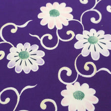 Load image into Gallery viewer, KK1173B4 Silk Kimono Fabric Vintage(1920-1950) Flower Purple 50.8x12.2in(129x31cm)
