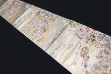 Load image into Gallery viewer, Fukuro Obi Gold White Butterfly Chrysanthemum Silk BB147W9
