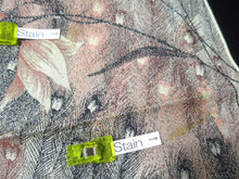 Load image into Gallery viewer, ACH#639 Silk Kimono Fabric Vintage Omeshi Peacock feather 37.4x12.6in(95x32cm)
