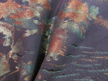 Load image into Gallery viewer, Haori Jacket Vintage(1950-1980) Black Gold Scenery #122
