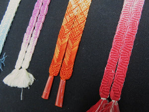 HM#97 Silk Haori Himo Flat Braid 5pcs Bundle Pack