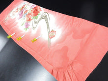 Load image into Gallery viewer, ACH#810 Silk Kimono Fabric Vintage Furisode Embroidery 39.4x13.4in(100x34cm)
