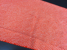 Load image into Gallery viewer, FF2637B Silk Kimono Fabric Vintage(1950-1980) Shibori Red 39.0x12.6in(99x32cm)
