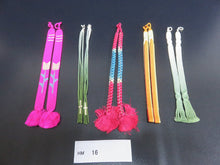 Load image into Gallery viewer, HM#16 Silk Vintage Haori Himo Flat Braid 5pcs Bundle Pack
