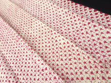 Load image into Gallery viewer, MKF#78 Silk Kimono Fabric Vintage(1920-1950) Shibori Red 74.8x12.6in(190x32cm)
