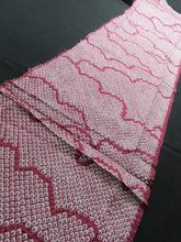 Load image into Gallery viewer, BCF#2869 Silk Kimono Fabric Vintage(1950-1980) Shibori Pale Red 110cm (43.3in)
