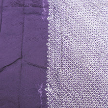 Load image into Gallery viewer, KK1159B4 Silk Kimono Fabric Vintage(1950-1980) Shibori Purple 61.0x12.6in(155x32cm)
