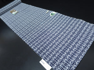 Cotton Bolt Fabric Vintage(1950-1980) Navy White 472.4x15.0in(1200x38cm) BB9048Y2