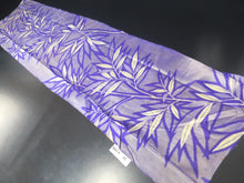 Load image into Gallery viewer, MKF#45 Silk Kimono Fabric Vintage(1920-1950) Meisen Blueish Purple 57.1x13.8in(145x35cm)
