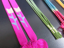 Load image into Gallery viewer, HM#16 Silk Vintage Haori Himo Flat Braid 5pcs Bundle Pack
