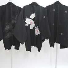 Load image into Gallery viewer, Bundle 15pcs Silk Black Haori Jacket Wholesale Bulk Free Shipping #406

