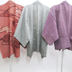 Bundle 12pcs Silk Vintage Full Shibori Haori Wholesale Bulk Free Shipping #464