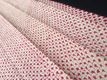 Load image into Gallery viewer, MKF#78 Silk Kimono Fabric Vintage(1920-1950) Shibori Red 74.8x12.6in(190x32cm)
