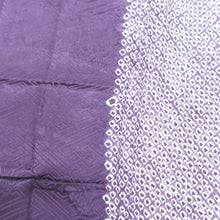Load image into Gallery viewer, KK1159B4 Silk Kimono Fabric Vintage(1950-1980) Shibori Purple 61.0x12.6in(155x32cm)
