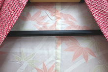 Load image into Gallery viewer, Haori Jacket Vintage(1950-1980) Red Pink Full Shibori Nejiri-Ume Momiji Silk #8287C1
