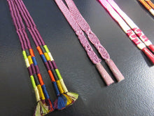 Load image into Gallery viewer, HM#36 Silk Haori Himo Flat Braid 5pcs Bundle Pack
