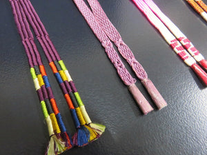 HM#36 Silk Haori Himo Flat Braid 5pcs Bundle Pack