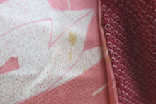 Load image into Gallery viewer, Haori Jacket Vintage(1950-1980) Pink Red Gradation Full Shibori Peony Silk #8501F2
