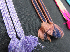 HM#62 Silk Haori Himo Flat Braid 5pcs Bundle Pack